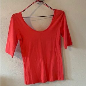 Tangerine color shirt